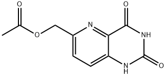 {2,4-二羟基吡啶并[3,2-D]嘧啶-6-基}甲基乙酸酯, 76807-54-0, 结构式