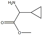 2-アミノ-2-シクロプロピル酢酸メチル 化学構造式
