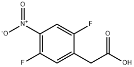 2-(2,5-ジフルオロ-4-ニトロフェニル)酢酸 化学構造式