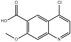 4-chloro-7-methoxyquinoline-6-carboxylic acid Structure