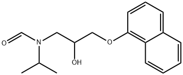 N-[2-羟基-3-(1-萘氧基)丙基]-N-(1-甲基乙基)甲酰胺, 77252-87-0, 结构式