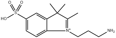 1-(3-丙胺基)-2,3,3-三甲基-3H-吲哚-5-磺酸溴盐, 773041-79-5, 结构式