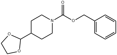 benzyl 4-(1,3-dioxolan-2-yl)piperidine-1-carboxylate Structure