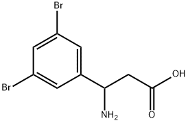 3-AMINO-3-(3,5-DIBROMOPHENYL)PROPANOIC ACID Structure