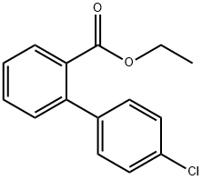Ethyl 4-chloro-[1,1'-biphenyl]-2-carboxylate 化学構造式