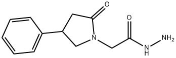 2-Oxo-4-phenylpyrrolidine-1-acetic acid hydrazide Struktur