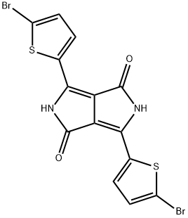 3,6-双(5-溴噻吩-2-基)吡咯并[3,4-C]吡咯-1,4(2H,5H)-二酮,777079-55-7,结构式