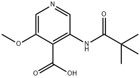 3-methoxy-5-pivalamidoisonicotinicacid 结构式