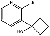 1-(2-Bromopyridin-3-yl)cyclobutanol Structure