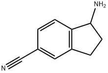 1-氨基-2,3-二氢-1H-茚-5-甲腈, 783239-02-1, 结构式