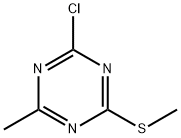 2-Chloro-4-methyl-6-(methylsulfanyl)-1,3,5-triazine,78504-09-3,结构式