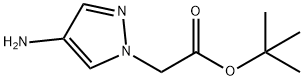 tert-butyl 2-(4-amino-1H-pyrazol-1-yl)acetate Structure