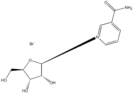 3-(氨基羰基)-1-BETA-D-呋喃核糖基吡啶溴化物,78687-39-5,结构式