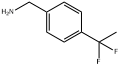 4-(1,1-difluoroethyl)- Benzenemethanamine Struktur