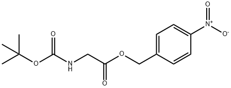 N-Boc-glycine-(4-nitrobenzyl)methyl ester 结构式