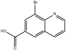 8-Bromo-6-quinolinecarboxylic acid Structure