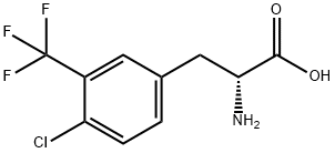 4-Chloro-3-(trifluoromethyl)-D-phenylalanine, 792871-31-9, 结构式