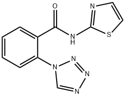 2-(1H-tetrazol-1-yl)-N-(1,3-thiazol-2-yl)benzamide,794578-92-0,结构式