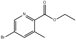 5-Bromo-3-methylpyridine-2-carboxylic acid ethyl ester Struktur