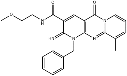 797797-69-4 1-benzyl-2-imino-N-(2-methoxyethyl)-10-methyl-5-oxo-1,5-dihydro-2H-dipyrido[1,2-a:2,3-d]pyrimidine-3-carboxamide