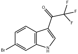 1-(6-bromo-1H-indol-3-yl)-2,2,2-trifluoroethanone Struktur