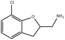 (7-chloro-2,3-dihydrobenzofuran-2-yl)methanamine Structure