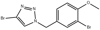 4-bromo-1-(3-bromo-4-methoxybenzyl)-1H-1,2,3-triazole Struktur