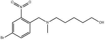 5-((4-溴-2-硝基苯甲基)(甲基)氨基)戊烷-1-醇, 807639-69-6, 结构式