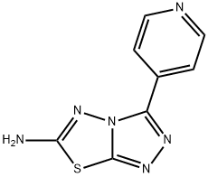 3-(pyridin-4-yl)-[1,2,4]triazolo[3,4-b][1,3,4]thiadiazol-6-amine 结构式