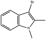 3-bromo-1,2-dimethyl-1H-indole Struktur