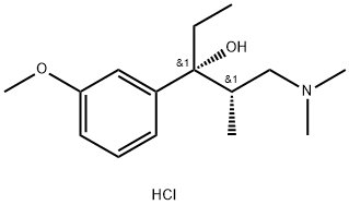 (2S,3R)-1-(ジメチルアミノ)-3-(3-メトキシフェニル)-2-メチルペンタン-3-オール(塩酸塩) 化学構造式