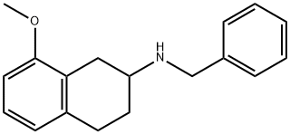 N-benzyl-8-methoxy-1,2,3,4-tetrahydronaphthalen-2-amine Struktur