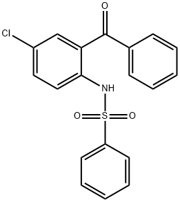 N-[4-chloro-2-(phenylcarbonyl)phenyl]benzenesulfonamide Struktur