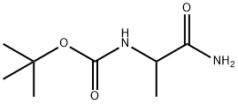 tert-butyl (1-amino-1-oxopropan-2-yl)carbamate Structure