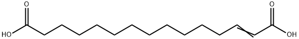 2-Pentadecenedioic acid Structure