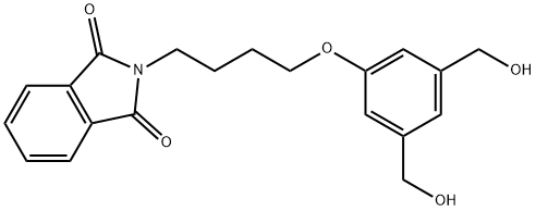 2-(4-(3,5-bis(hydroxymethyl)phenoxy)butyl)isoindoline-1,3-dione Struktur