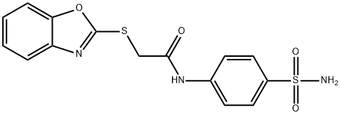 2-(1,3-benzoxazol-2-ylsulfanyl)-N-(4-sulfamoylphenyl)acetamide Structure