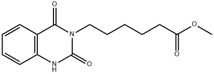 6-(2,4-Dioxo-1,4-dihydro-2H-quinazolin-3-yl)-hexanoic acid methyl ester Struktur