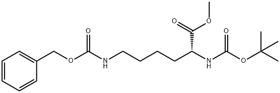 N6-((苄氧基)羰基)-N2-(叔丁氧羰基)-D-赖氨酸甲酯,82611-49-2,结构式