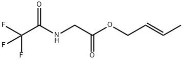 (E)-But-2-en-1-yl 2-(2,2,2-trifluoroacetamido)acetate Struktur