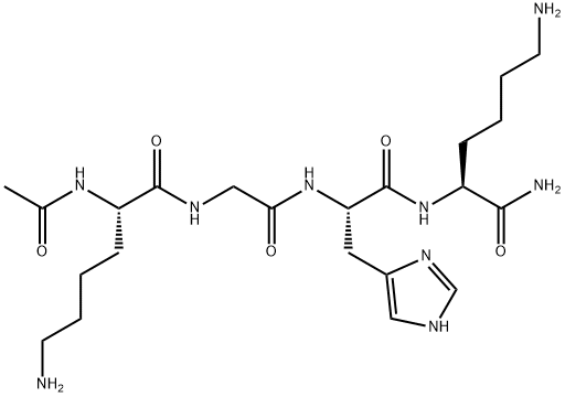アセチルテトラペプチド-3 化学構造式