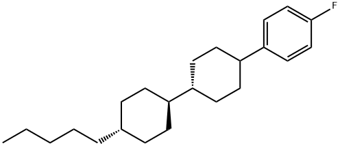 Benzene,1-fluoro-4-[(trans,trans)-4'-pentyl[1,1'-bicyclohexyl]-4-yl]-
 Structure