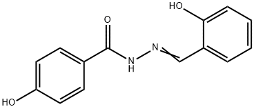 4-HYDROXYBENZOIC (2-HYDROXYBENZYLIDENE)HYDRAZIDE Struktur