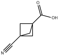 3-氰基双环[1.1.1]戊烷-1-羧酸, 83249-02-9, 结构式