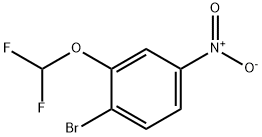 1-溴-2-(二氟甲氧基)-4-硝基苯 结构式