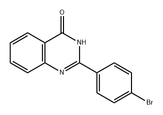 2-(4-溴苯基)喹唑啉-4(3H)-酮, 83800-88-8, 结构式