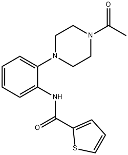 N-[2-(4-acetylpiperazin-1-yl)phenyl]thiophene-2-carboxamide 结构式