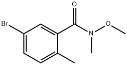 5-bromo-N-methoxy-N,2-dimethylbenzamide Struktur
