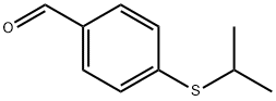 4-(イソプロピルスルファニル)ベンズアルデヒド 化学構造式