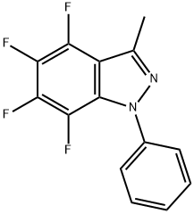4,5,6,7-Tetrafluoro-3-methyl-1-phenyl-1H-indazole Struktur